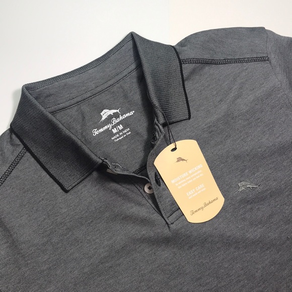 ‼️SOLD‼️ TOMMY BAHAMA Men’s Black & Gray T-shirt - Picture 2 of 8